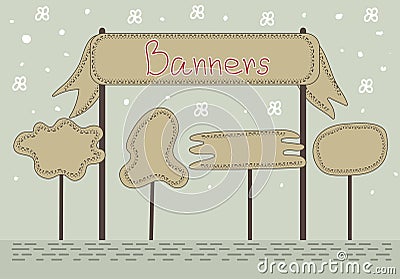 Set of banners Vector Illustration